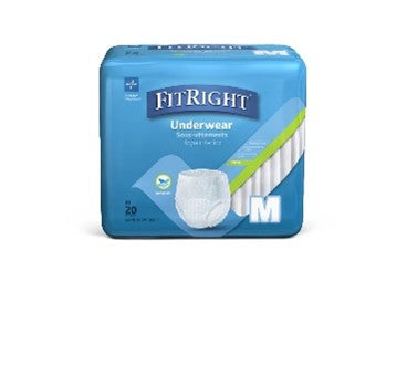 FitRight extra protective underwear, size M, for waist 28” -40”