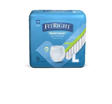 FitRight extra protective underwear, size L, for waist size 40”-56”